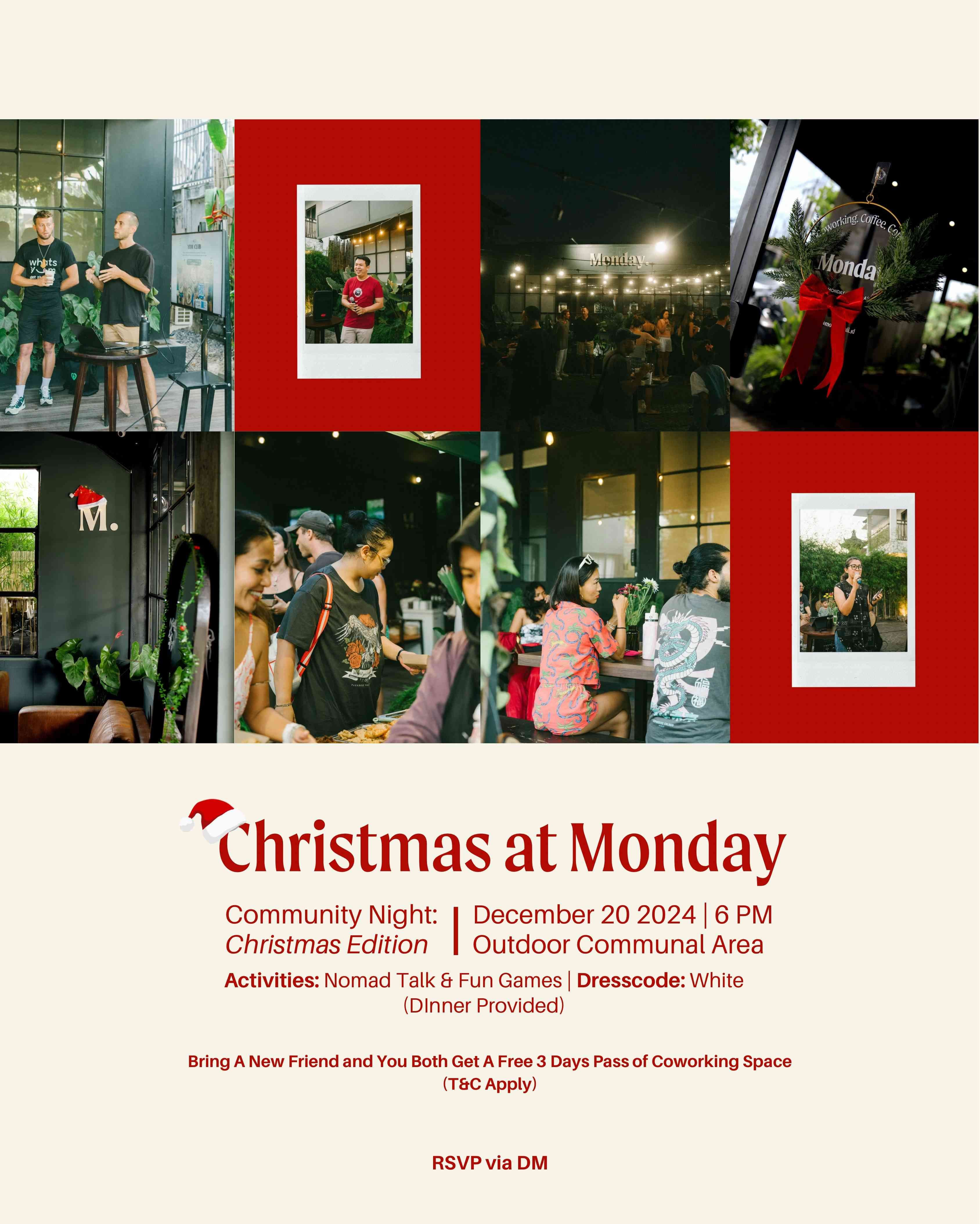 Christmas at Monday: Community Night